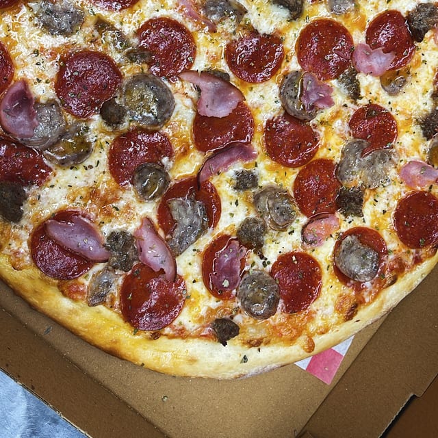 Medium Meat Lover's Pizza.